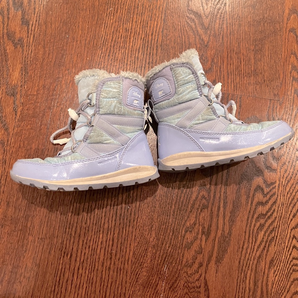 Sorel toddler boots Frozen Elsa style light blue GUC size 11